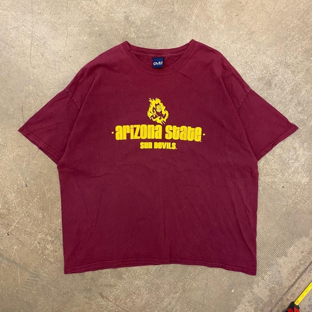 Vintage ASU Arizona State University Sun Devils Sparky Flames 2000s T-Shirt XXL